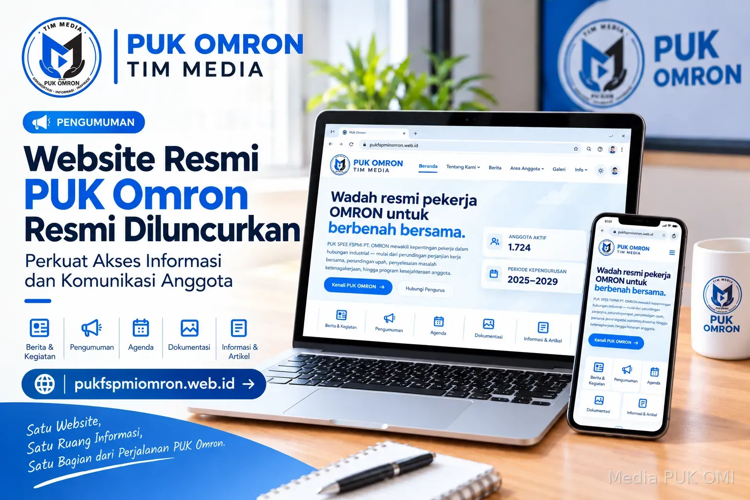Peluncuran Website Resmi PUK Omron, Perkuat Akses Informasi dan Komunikasi Anggota